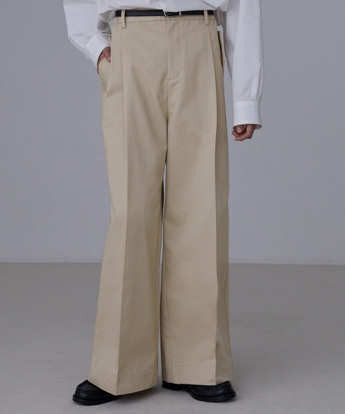 LUENNA チノパン 「LUENNA」Wide Straight Chino Pants / ワイド