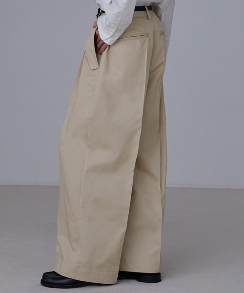 LUENNA チノパン 「LUENNA」Wide Straight Chino Pants / ワイド