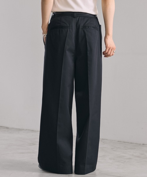 LUENNA ワイドパンツ チノパン 「LUENNA」Wide Straight Chino Pants
