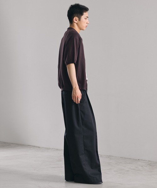LUENNA ワイドパンツ チノパン 「LUENNA」Wide Straight Chino Pants