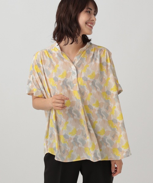 「Elura」 半袖ブラウス SMALL ライトベージュ レディース_画像5