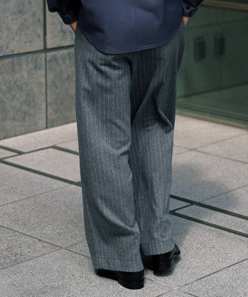 【m's braque×EDIFICE】tuck buggy pants25AW EDIFICE（エディフィス） スラックス m's braque (エムズ ブラック