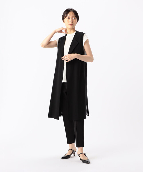 ベスト ジレ TCポンチ ジレ レディースの画像