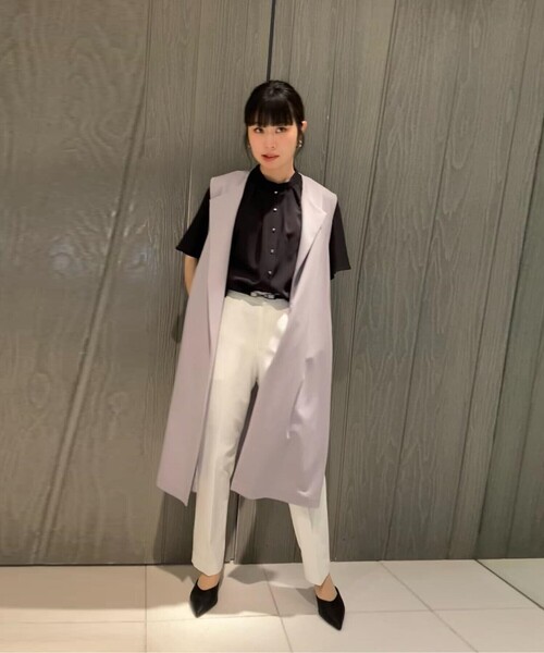 ベスト ジレ TCポンチ ジレ レディースの画像