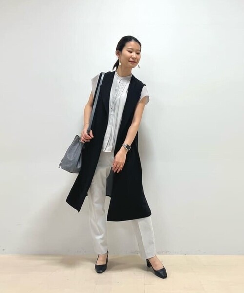 ベスト ジレ TCポンチ ジレ レディースの画像
