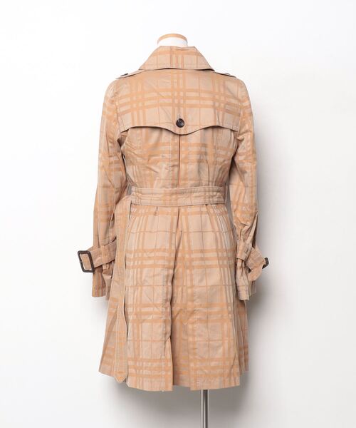 美品　バーバリー　ブラックレーベル　トレンチコート　38 BURBERRY BLACK LABEL（バーバリーブラックレーベル） チェック柄