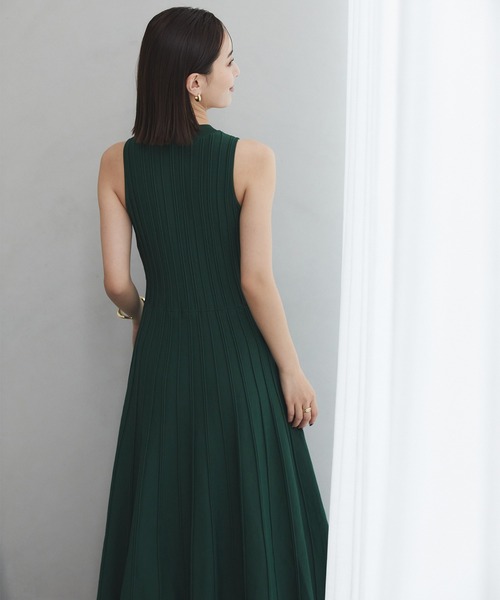 「anuans」 ノースリーブワンピース FREE ブラック レディース_画像6