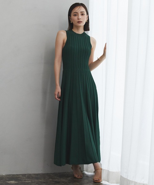 「anuans」 ノースリーブワンピース FREE ブラック レディース_画像8