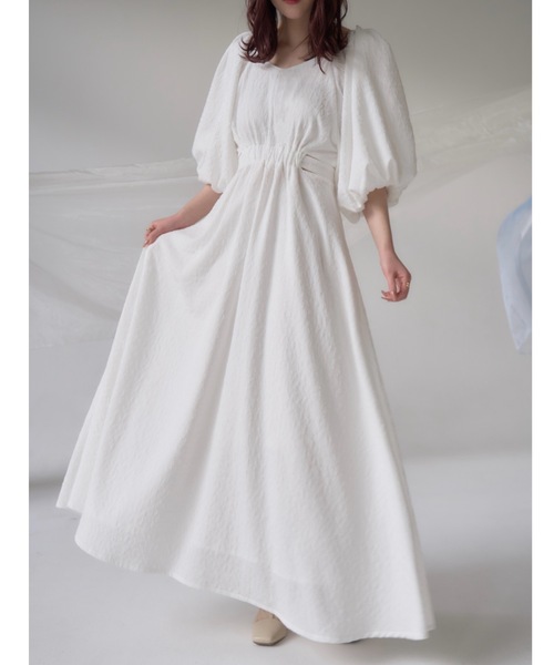 「mellowneon」 半袖ワンピース SMALL ベージュ レディース_画像3