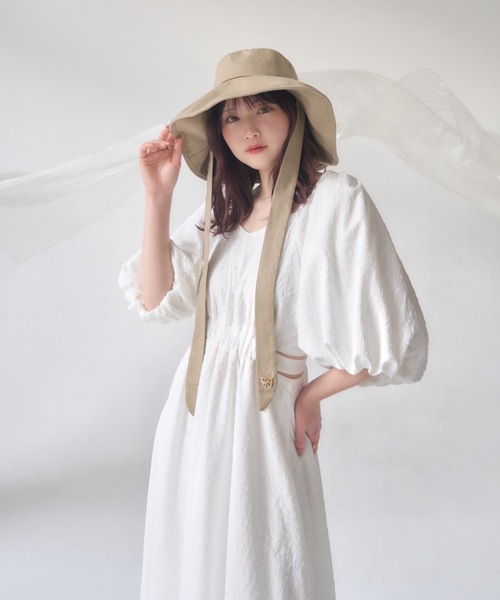 「mellowneon」 半袖ワンピース SMALL ベージュ レディース_画像5