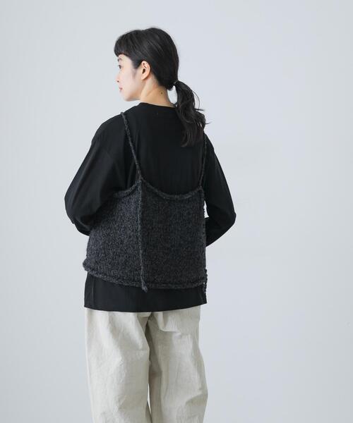 かぐれ ニット セーター アルパカウールブークレニット