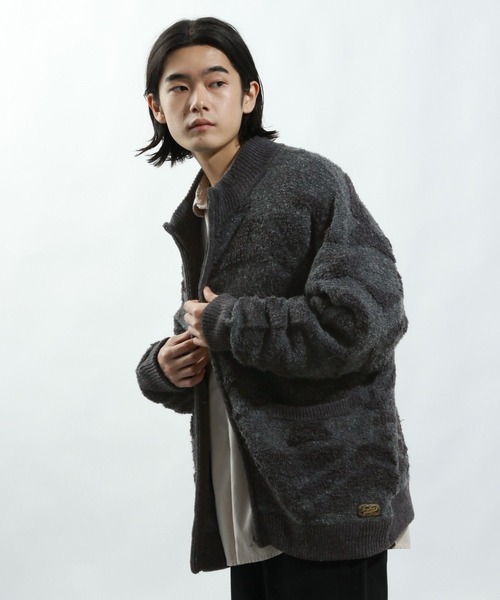 BAYFLOW（ベイフロー） セーター ニット ジャガードニットZIPブルゾン