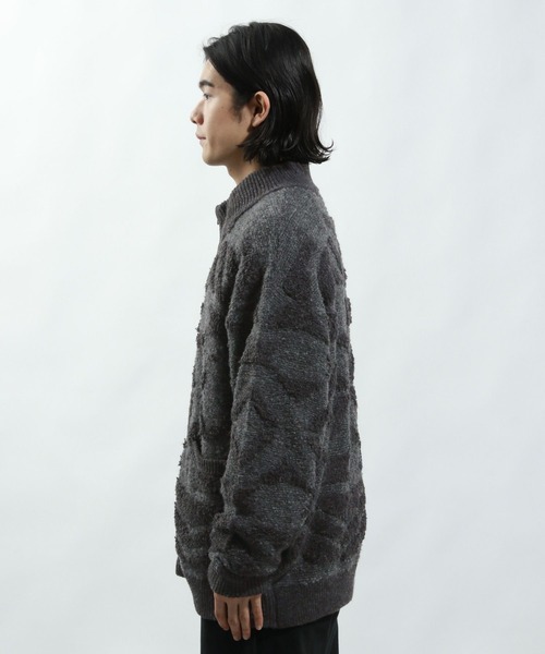 BAYFLOW（ベイフロー） セーター ニット ジャガードニットZIPブルゾン