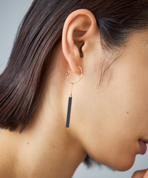 Jouete（ジュエッテ） ピアス ピアス ブラックカルセドニー レディース