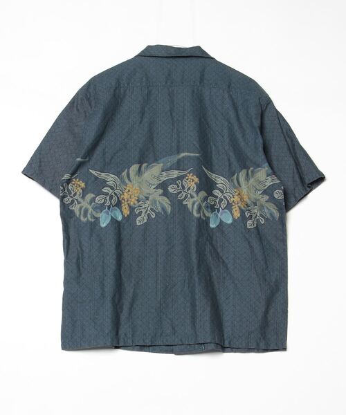 「MANGO」 半袖シャツ X-LARGE ネイビー メンズ_画像2