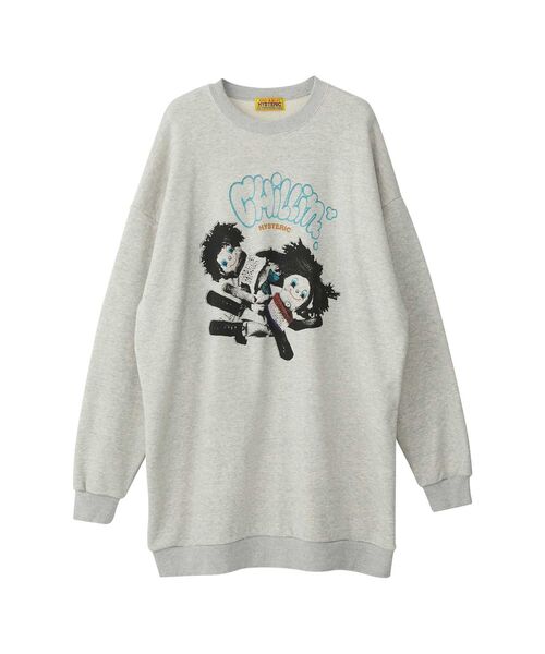 ヒステリックグラマー スウェット レディースFREE 超美品 HYSTERIC GLAMOUR（ヒステリックグラマー） スウェットカットソー FREE