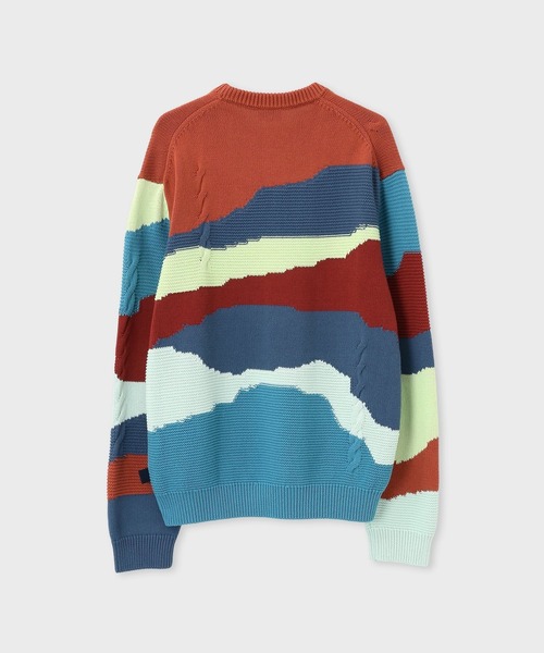 PS Paul Smith セーター ニット Mountains” インターシャ クルーネック