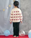 ニット セーター 「ジュニア対応」ハート・フラ...の詳細画像3