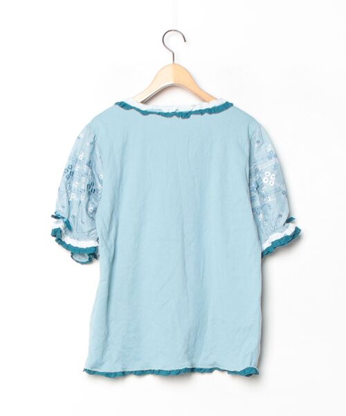 「PINK HOUSE」 半袖カットソー LARGE ブルー レディース_画像2