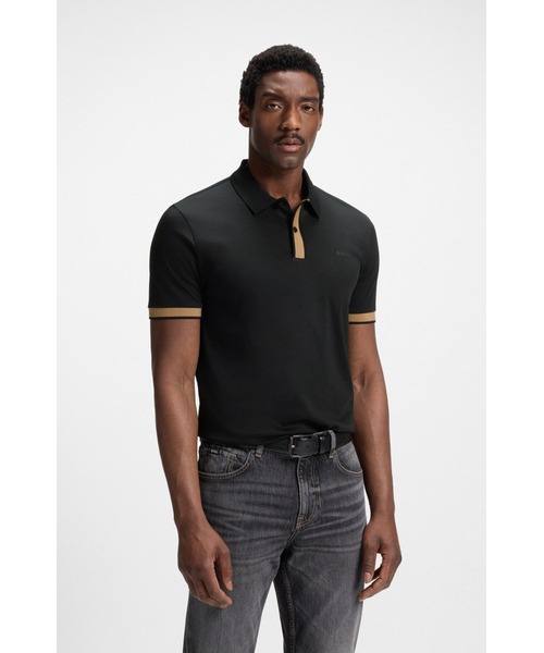 BOSS（HUGO BOSS） ポロシャツ シルケットコットン スリムフィット