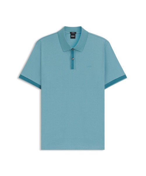 BOSS（HUGO BOSS） ポロシャツ シルケットコットン スリムフィット