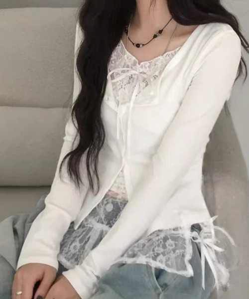 ROPE♡７分袖リボンカットソー新品 セール】 袖リボンカットソー （Tシャツ）｜＊＊URBAN RESEARCH