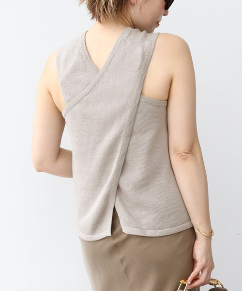 「tibi」 ノースリーブニット FREE ベージュ レディース_画像2