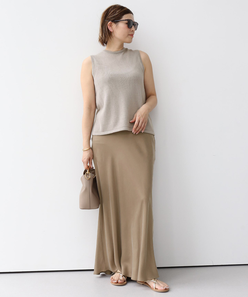 「tibi」 ノースリーブニット FREE ベージュ レディース_画像3