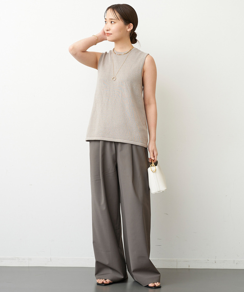 「tibi」 ノースリーブニット FREE ベージュ レディース_画像8