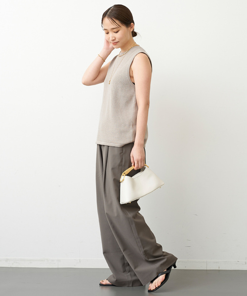 「tibi」 ノースリーブニット FREE ベージュ レディース_画像9