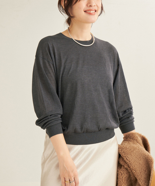 plage（プラージュ） 長袖ニット FREE キャメル レディース : ZOZOTOWN