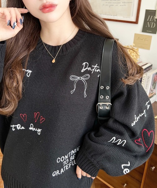 「moment+」 長袖ニット L アイボリー レディース_画像8