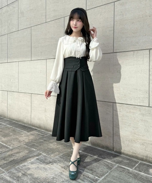 アンアナザーアンジェラス（an another angelus）/【2way仕様】ジレコルセット2WAYフレアースカート an another angelus（アンアナザーアンジェラス） スカート ジレ