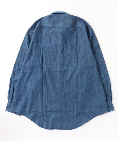 「CITEN」 長袖シャツ M コバルトブルー メンズ_画像2