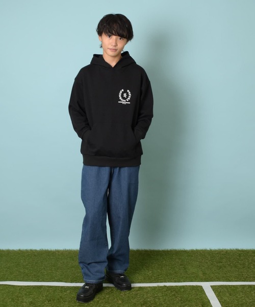 「GLAZOS」 「KIDS」スウェットカットソー 160cm ブラック キッズ_画像3