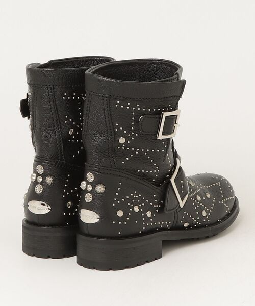 JIMMY CHOO（ジミーチュウ） スタッズ ショートブーツ 36.5 ブラック