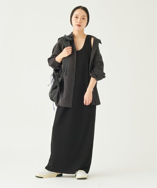 「Plage」 ノースリーブワンピース 36 チャコールグレー レディースの画像