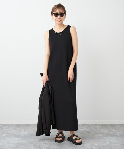 「Plage」 ノースリーブワンピース 36 チャコールグレー レディースの画像