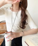 tシャツ 半袖 華奢見え確約!ちょうどいい女っ...の詳細画像5