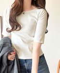 tシャツ 半袖 華奢見え確約!ちょうどいい女っ...の詳細画像2