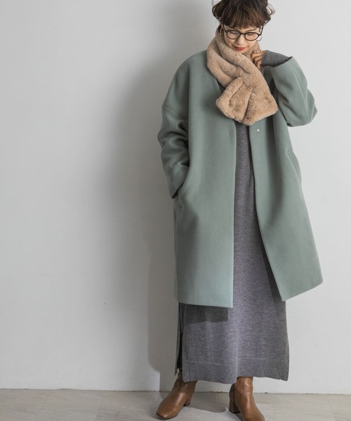 URBAN RESEARCH（アーバンリサーチ） ノーカラーコート 38 ミント 