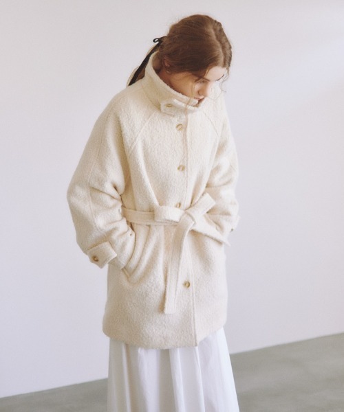 「flower」 ステンカラーコート FREE ベージュ レディース_画像3