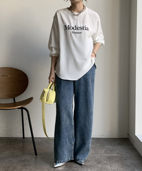 「DouDou」 長袖ブラウス FREE チャコールグレー レディース_画像3