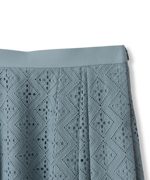 「LAUTREAMONT DE CLASSE」 フレアスカート 9号 グリーン レディース_画像3