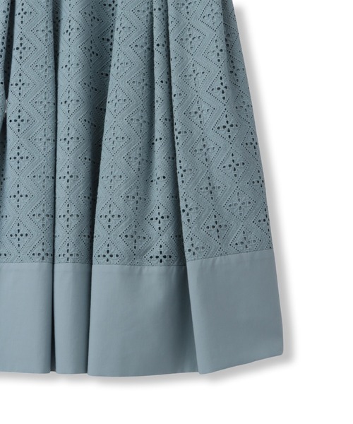 「LAUTREAMONT DE CLASSE」 フレアスカート 9号 グリーン レディース_画像4