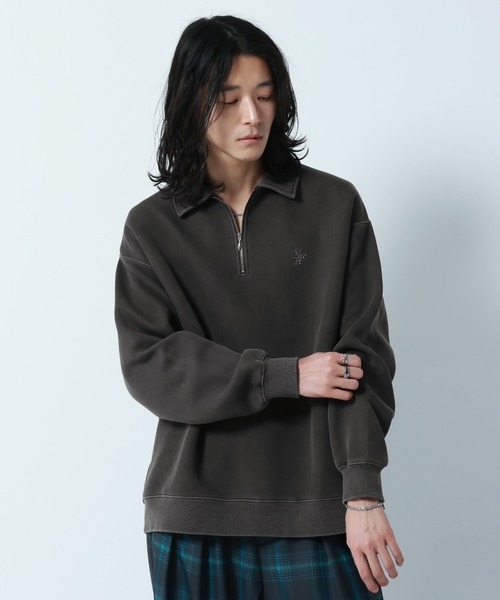RAGEBLUE（レイジブルー） トレーナー スウェット Pigment Half Zip