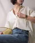 ブラウス シャツ 夏 半袖 「JaVaジャバコ...の詳細画像3