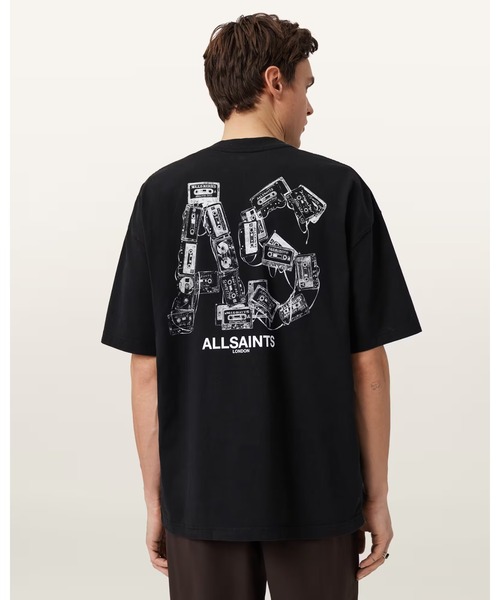 ALLSAINTS（オールセインツ） tシャツ MIXTAPE OVERSIZED GRAPHIC T
