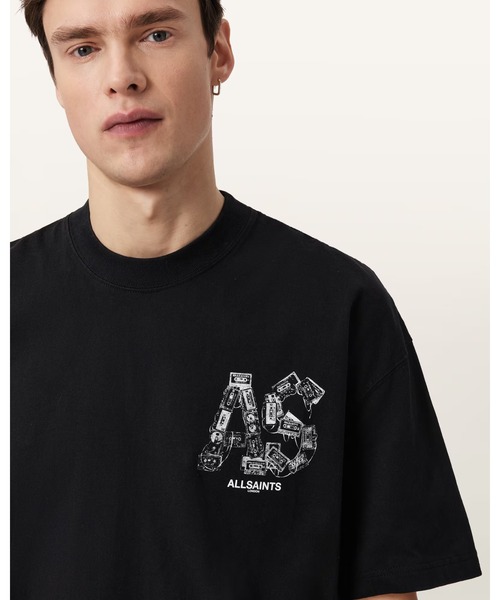 ALLSAINTS（オールセインツ） tシャツ MIXTAPE OVERSIZED GRAPHIC T