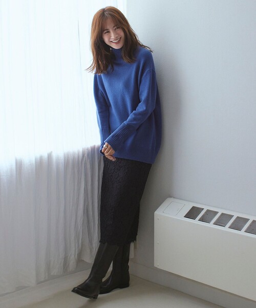 「ICB」 長袖ニット SMALL グリーン レディース_画像3